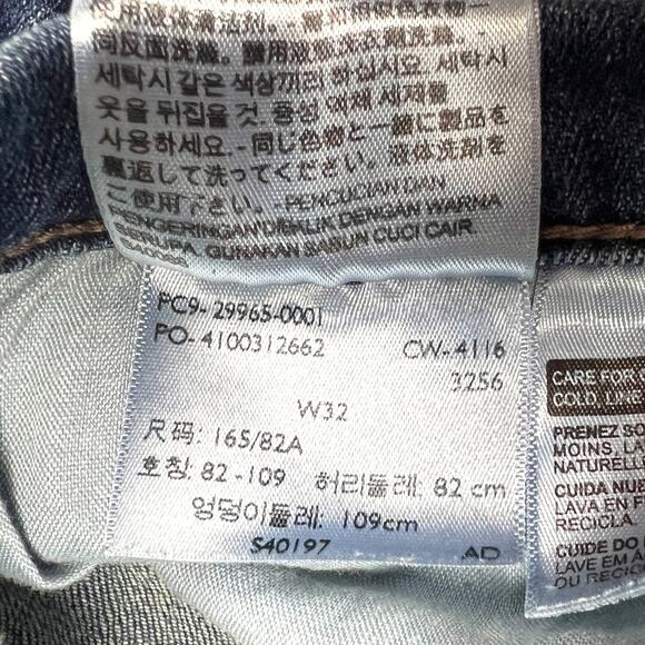 Levi's Jean Shorts‎ Mid-Length Medium Wash Blue Women's 32 Cotton Stretch Denim - Picture 8 of 12